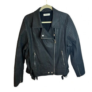 A BEAUTIFUL SOUL FAUX LEATHER MOTO JACKET